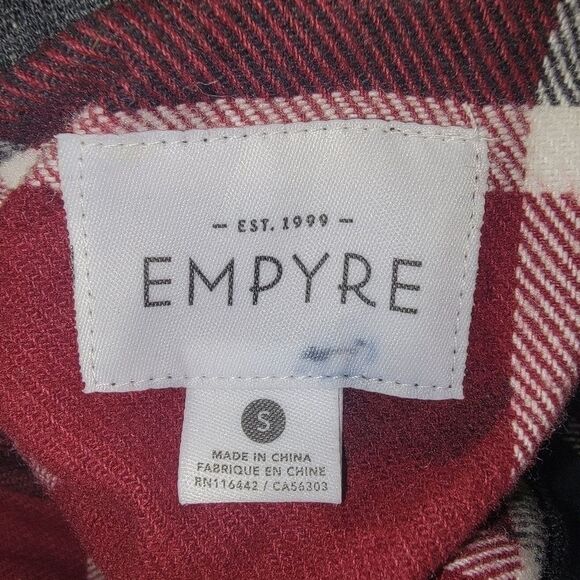 Empyre plaid hooded flannel jacket size small - Picture 4 of 5